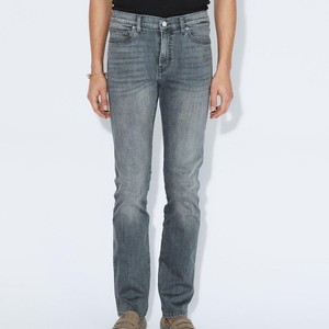 Custom Men’s Slim Fit Stretch Denim Jeans Straight Leg Blue Casual Pants Breathable <b>Hip</b> Hop Streetwear Casual Stonewash Jeans - Product Image 1