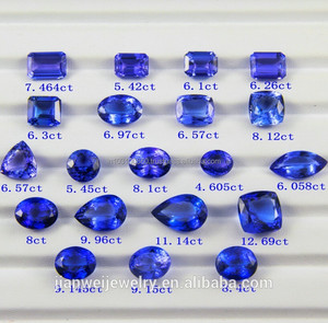 Tanzanite สีฟ้าลูกแพร์ทรงกลมรูปไข่เหลี่ยมเพชรพลอยตัดปรับเทียบขนาดกึ่งมีค่าอัญมณีหลวมคุณภาพสูงสําหรับการใช้เครื่องประดับ - Product Image 3