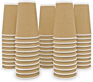 Biodegradable Corrugated Disposable <b>Paper</b> Cup in Bulk From India with Custom Logo for High-Volume Tea Coffee Service Party Use - Product Image 5