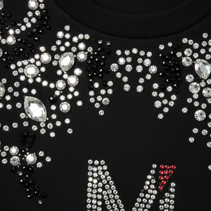 T-shirt personnalisé avec logo en strass, t-shirt en coton lourd de luxe pour hommes et femmes, graphisme diamanté, streetwear, taille plus - Product Image 5