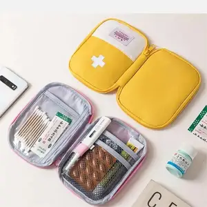 1 Piece Portable Medical Kit Medicine Storage and Dispenser Bag Travel Outdoor Pill Box Storage First Aid Kit