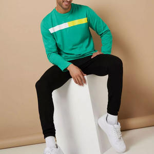 Wholesale Men Summer Tracksuits Set 100% Cotton Quick Dry Lightweight Breathable Athletic Short Sleeve T-Shirt and <b>Trouser</b> Set - Product Image 3