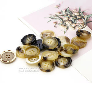 Bouton marron mat échantillon gratuit des milliers de Style Stock personnalisé 4 trous couture bouton en résine ABS pour vêtements - Product Image 4