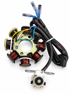Conjunto de placa de bobina de estator Honda Activa New Dio Pleasure Maestro, calidad de exportación, repuestos para motocicletas, India, Oro. - Product Image 1