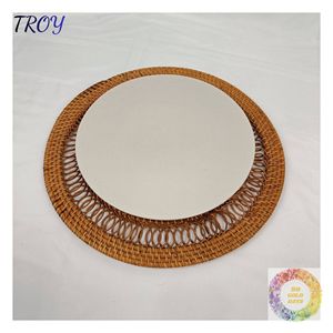 Manteles Individuales de Ratán Tejidos a Mano, Diseños de Manteles de Fibra Natural para Hogares Rústicos y Tiendas de Decoración Artesanal - Product Image 2