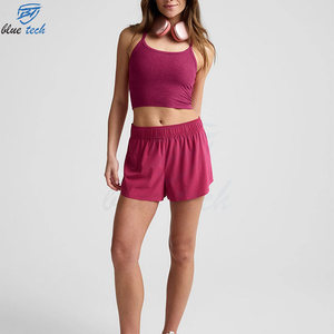 Ensemble d'entraînement pour femmes, tenue de yoga, débardeur et short, vêtements de sport respirants à séchage rapide, services OEM - Product Image 6