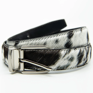 Ceintures en cuir de vache véritable HAIRON de longueur personnalisée, style mode et décontracté avec boucles en alliage de zinc et logo personnalisé - Product Image 6