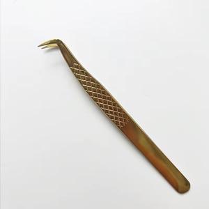 Morje Surgical Gold-Plated Eyelash Tweezers Set Smooth Tips for Beauty Use - Product Image 6