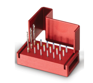 Juego de Fresas Dentales de 25 Piezas, Estuche de Aluminio Dorado, Instrumento Quirúrgico Manual, Clase II, Certificado CE - Product Image 5