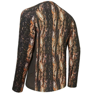 T-shirt à manches courtes pour homme, léger, à séchage rapide, imprimé camouflage, pour la pêche et la chasse en été - Product Image 2