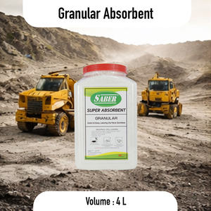 Sorbente Granular Súper Absorbente de 4 Litros - Absorbente Mineral Natural para Control de Derrames de Aceite, Productos Químicos y Agua - Limpieza de Derrames Industriales 4L - Product Image 2