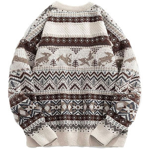Pull en tricot d'hiver confortable pour homme avec logo frontal, toucher souple, design chaud, tricot durable de haute qualité et texture douillette - Product Image 2
