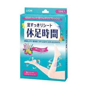 Lion Kyusoku Jikan <b>Cooling</b> Leg Gel <b>Pad</b> 18 Sheets 250g - Product Image 2