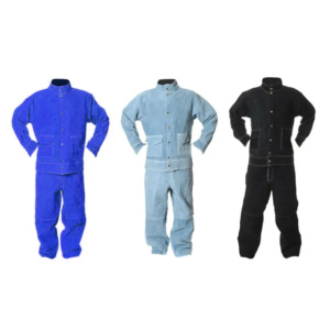 Ropa de Seguridad de Algodón de Primera Calidad, Traje de Soldadura de Gamuza Personalizado, Chaqueta Industrial de Cuero con Aislamiento Térmico de Primera Categoría para Soldador - Product Image 5