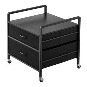 Carrello Porta Frigorifero con Capacità di 80 kg, 2 Cassetti e 4 Ruote Girevoli, Scaffale Mobile per Mini Frigo - Product Image 6