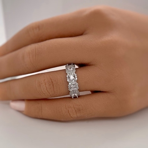 Nouvelle Collection : Bague de Fiançailles en Argent 925 Anti-ternissement, Moissanite VVS Taille Coussin, Bijou Hip Hop Bling, Certifiée IGI pour Mariage et Fêtes - Product Image 2