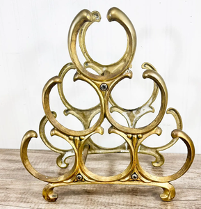 Customized Size & shaped Available Golden Shiny Polished Aluminium metal Made Wine And <b>Beer</b> Bottle Holder Stand From India - Product Image 6