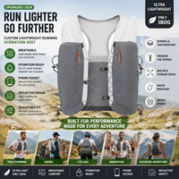 Chaleco de Hidratación Ligero Personalizado para Correr, Mochila |   Chaleco de Running para Maratón con Soporte para Teléfono |   Ropa Deportiva Transpirable