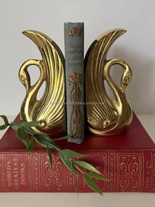 Juego de 2 sujetalibros de latón macizo – Soporte resistente para libros para el hogar, la oficina y los estantes de la biblioteca - Product Image 3