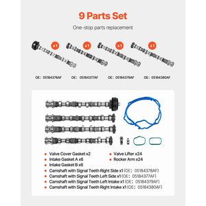 Kit di sostituzione cuscinetti albero a camme e bracci bilancieri per Jeep Cherokee/Wrangler/Grand Cherokee 2011-2016 e Dodge - Product Image 3