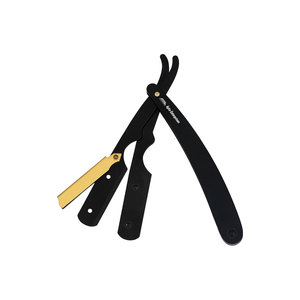 Angle Black Finish Black Razor With Gold <b>Lock</b> Precision Shaving <b>Tool</b> Ultimate Grooming Experience Adjustable Blade - Product Image 5