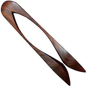 Pince à nourriture multifonction en bois de style moderne pour la cuisine, idéale pour les toasts et les frites, accessoires de bar et de restaurant au meilleur prix - Product Image 5