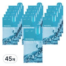 Maschera in tessuto idratante Mediheal Hyalu Moist Essence da 20ml, con acido ialuronico per il viso, confezione da 45 pezzi - Prezzo scontato - Product Image 1