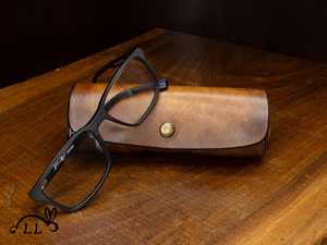 Funda Protectora Delgada para Gafas de Cuero Hecha a Mano de Primera Calidad, Estuche para Lentes de Piel de Vaca Genuina, Proveedor Mayorista LGC-0002 - Product Image 5