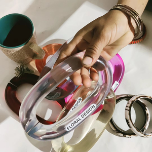 Cadena de resina para pared, disponible en todos los colores, cadena de eslabones gruesos a la moda con figuras de ángel y búho, artesanía de resina. - Product Image 1