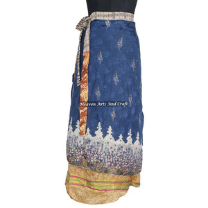 New 2026 Ladies Silk Sari <b>Skirts</b> - Reversible Two Layer Silk <b>Skirts</b> All Piece <b>Skirt</b> Magic 38" Sarong Pareo Custom Latest Design - Product Image 3