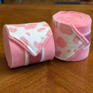 Wholesale Customizable Durable Fleece Horse Hoof <b>Wraps</b> for Closure Solid Color Equestrian Protection Bandages for Riding - Product Image 1