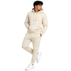 Ensemble de survêtement léger en coton pour homme, style streetwear hiver, avec sweat à capuche et pantalon de jogging, fabrication de vêtements à marque privée - Product Image 3