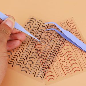 Kit Profesional de Pinzas para Pestañas, 2 Piezas, Pinzas de Acero Inoxidable con Punta Recta y Curva para Extensiones de Pestañas, Manualidades, Arte de Uñas - Product Image 2