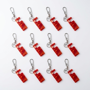 4GoodThings Eco-Friendly Polyethylene Recycled Plastic Stainless Steel Polished Digital Printing <b>Personalized</b> <b>Keychain</b> - Product Image 4