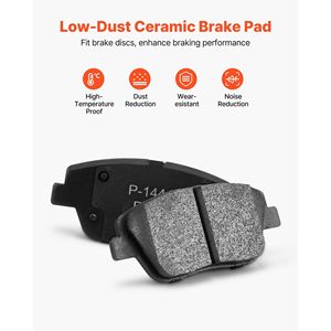 ชุดเบรกหน้าและหลังสำหรับฮุนได โซนาต้า ปี 2011-2014 ใช้ได้กับโซนาต้า ปี 2015 (รุ่นไฮบริด ไฮบริด ลิมิเต็ด ไม่ใช่รุ่นเทอร์โบ) - Product Image 4