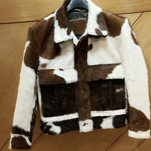 Veste coupe-vent en cuir de vachette tissé artisanal de qualité supérieure pour femmes, motif géométrique, décoration en cristal, design respirant, nylon - Product Image 3