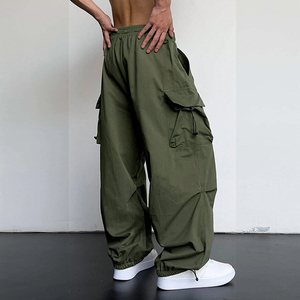 Solid International Premium Quality Multi Pocket Lightweight Mid Breathable Outdoor Daily Casual Wear Cotton Cargo Pants Unisex - Product Image 5