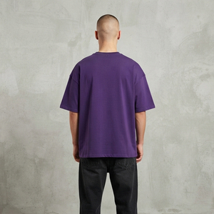 Camiseta Vintage Lavada para Hombre, Oversize con Pedrería, Estilo Urbano, Manga Corta, Alta Calidad - Product Image 2