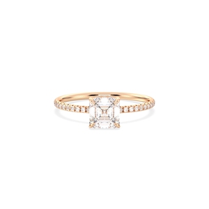 แหวนเพชรเดี่ยวทรง Asscher น้ำหนัก 1.32 กะรัต คุณภาพพรีเมียม REYES ทองคำแท้ 14K ได้รับการรับรองจาก IGI เพชร HPHT CVD ผลิตในห้องปฏิบัติการ สำหรับผู้หญิง - Product Image 2
