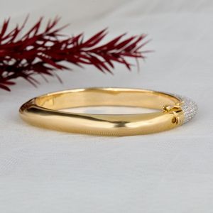 Bracelet homme haut de gamme en moissanite pavée, large, en argent sterling 925, or 10k 14k 18k, platine, avec micro-pavé articulé. - Product Image 3