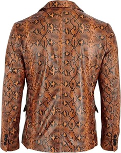 Veste en cuir gaufré d'autruche personnalisée pour homme, en cuir de vachette véritable de qualité supérieure, style motard, service d'échantillons OEM/ODM disponible en usine - Product Image 4