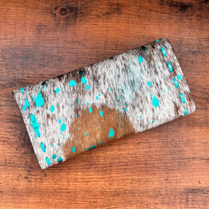 Nouveau design usiné à la main sculpture portefeuille en cuir pochette étui de téléphone carte élégant portefeuille en peau de vache multi-usages portefeuilles en cuir occidental - Product Image 5