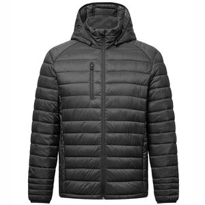 Doudoune Homme en Mélange Coton-Nylon avec Capuche Amovible, Manteau d'Hiver à Col Montant Convertible, Résistant à l'Eau pour l'Extérieur - Product Image 1