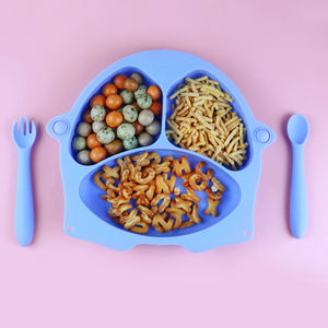 Plato de Silicona Suave Fácil de Limpiar con Succión, Solución Antiderrames para la Alimentación de Bebés y Niños Pequeños, Vietnam - Product Image 1