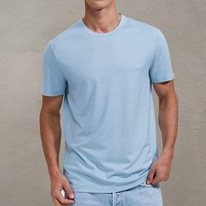 Custom Made Muscle Fit Running Sports Gym <b>Wool</b> T-<b>Shirt</b> For Men 100% Merino Woolen Knitted Plain Blank Tee <b>Shirts</b> Breathable - Product Image 5