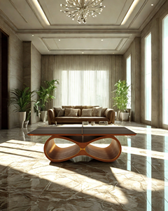 Compre la Mesa de Ping Pong Infinity, una Mesa de Tenis de Mesa de Lujo Moderna con Base de Madera de Diseño, Mesa de Juego Premium para Interiores, para el Hogar o el Club - Product Image 2