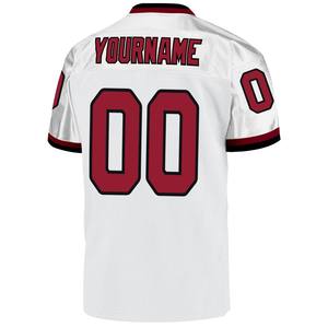 Camiseta de Fútbol Retro Blanca Auténtica para Hombre, Cuello en V, Corte Holgado, Personalizable con Nombre de Equipo, Tallas Grandes, Mangas Cortas, Tirante en T - Product Image 5