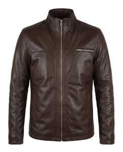 New Design Comfortable Best Selling Men's Fashion Leather <b>Jacket</b> New Design PU <b>Red</b> Leather for Winter Winter <b>Jacket</b> For Men - Product Image 4