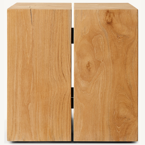 Strong and Durable <b>Cube</b>-Shaped Teak Wood Coffee <b>Table</b> Modern Design Eco-Friendly for Living Room or Indoor Use - Product Image 4
