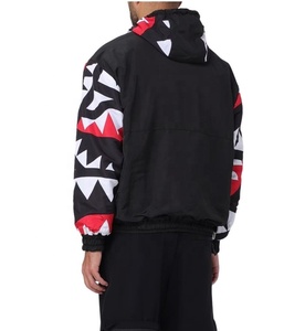 Chaqueta ligera de sublimación a prueba de viento con capucha personalizada, chaqueta cortavientos de talla grande, chaqueta de sublimación deportiva - Product Image 2